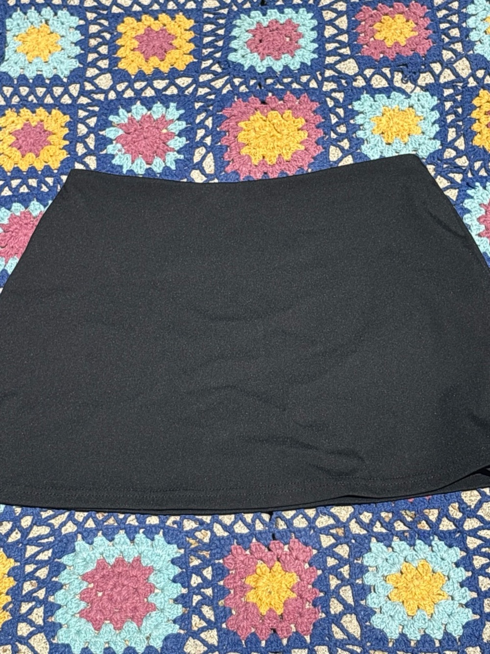 Women's Black Stretch Mini Skirt